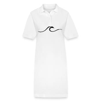 Vague vague Surf Eau Rat Surfer - Robe polo bio PAIGER Stanley/Stella Femme - blanc - Devant