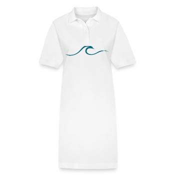 Vague vague Surf Eau Rat Surfer - Robe polo bio PAIGER Stanley/Stella Femme - blanc - Devant