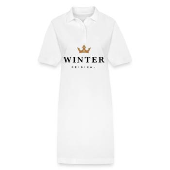Winter - Stanley/Stella Frauen Bio-Polokleid PAIGER - Weiß - Vorne