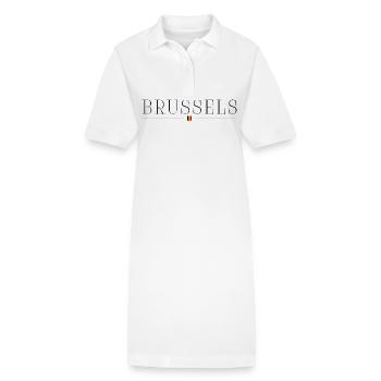 Brüssel: Eleganz, Schokolade, Charakter - Stanley/Stella Frauen Bio-Polokleid PAIGER - Weiß - Vorne