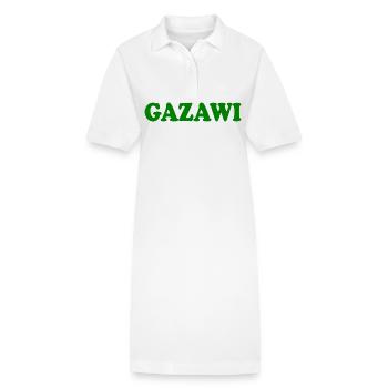 Gazawi gaza - Stanley/Stella PAIGER Organic Women’s Polo Dress - white - Front