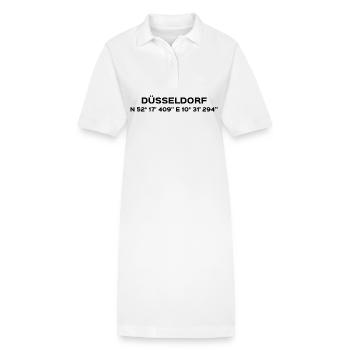 Dusseldorf - Robe polo bio PAIGER Stanley/Stella Femme - blanc - Devant