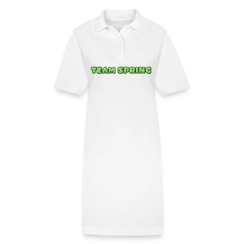 TEAM SPRING - Robe polo bio PAIGER Stanley/Stella Femme - blanc - Devant