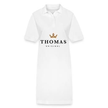 Thomas - Robe polo bio PAIGER Stanley/Stella Femme - blanc - Devant