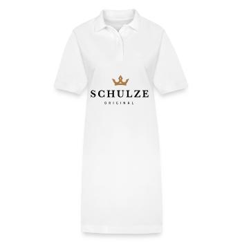Shérif - Robe polo bio PAIGER Stanley/Stella Femme - blanc - Devant