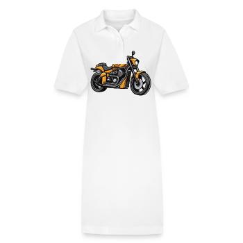 Motard Motard - Robe polo bio PAIGER Stanley/Stella Femme - blanc - Devant