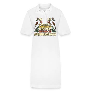 Jeunes quittant les garderies pour la rentrée scolaire Inscription des enfants à l’école - Robe polo bio PAIGER Stanley/Stella Femme - blanc - Devant