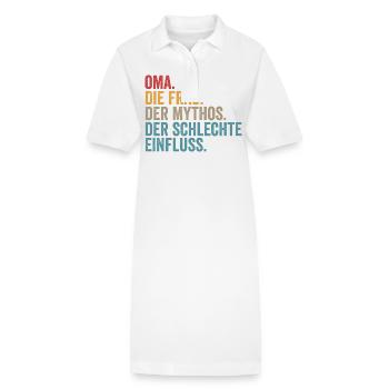 Großmutter Oma - Stanley/Stella Frauen Bio-Polokleid PAIGER - Weiß - Vorne