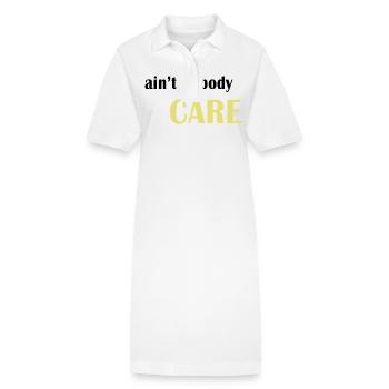 Personne ne s’en soucie - Robe polo bio PAIGER Stanley/Stella Femme - blanc - Devant