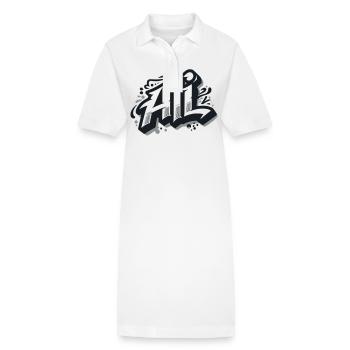Ali Last name First name Graffiti - Stanley/Stella PAIGER Organic Women’s Polo Dress - white - Front