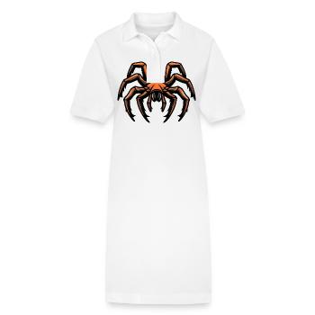 Tarantula Comic - Stanley/Stella PAIGER Organic Women’s Polo Dress - white - Front