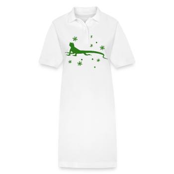 Salamander - Amphibie Tier - Stanley/Stella Frauen Bio-Polokleid PAIGER - Weiß - Vorne