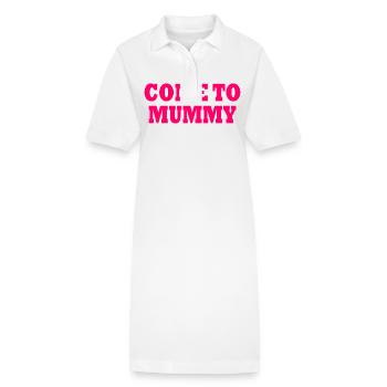 come to mummy - Stanley/Stella Frauen Bio-Polokleid PAIGER - Weiß - Vorne