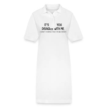 Es ist okay, nein, okay, sarkastischer Humor - Stanley/Stella Frauen Bio-Polokleid PAIGER - Weiß - Vorne