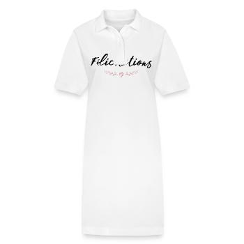 WELL DONE. CONGRATULATIONS. BIRTH. ANNIVERSARY. FERRY - Stanley/Stella PAIGER Organic Women’s Polo Dress - white - Front