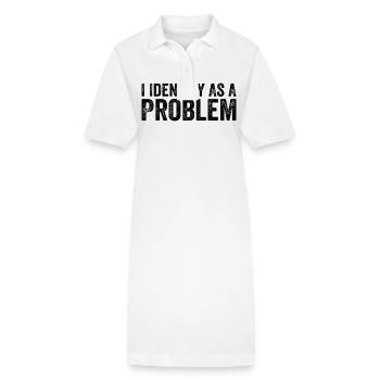 Ich identifiziere mich als Problem - Stanley/Stella Frauen Bio-Polokleid PAIGER - Weiß - Vorne