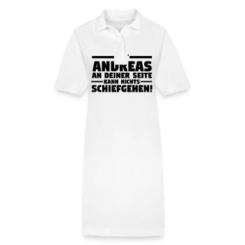 Vorname Andreas - Stanley/Stella Frauen Bio-Polokleid PAIGER - Weiß - Vorne