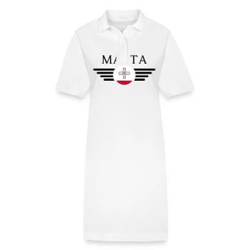 Malta Stil T-Shirt - Stanley/Stella Frauen Bio-Polokleid PAIGER - Weiß - Vorne