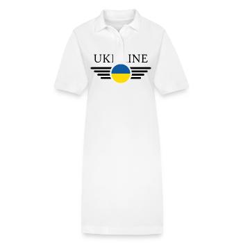 T-shirt d’élégance de l’Ukraine - Robe polo bio PAIGER Stanley/Stella Femme - blanc - Devant