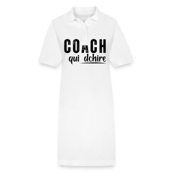 Coach Qui Déchire - Robe polo bio PAIGER Stanley/Stella Femme - blanc - Devant