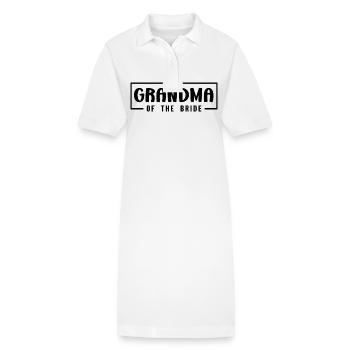 Oma Der Braut Hochzeitsfeier Familienhochzeit - Stanley/Stella Frauen Bio-Polokleid PAIGER - Weiß - Vorne