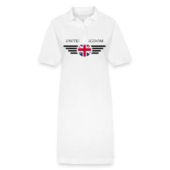 T-shirt de style Royaume-Uni - Robe polo bio PAIGER Stanley/Stella Femme - blanc - Devant