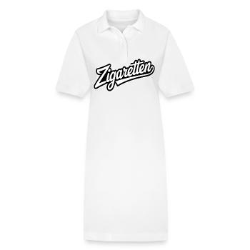 Zigaretten - Deutsche Memes - Stanley/Stella Frauen Bio-Polokleid PAIGER - Weiß - Vorne