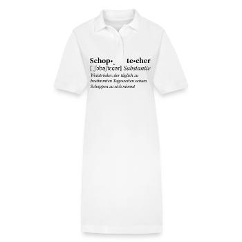 Rheinhessische Mundart "Schobbestecher" - Stanley/Stella Frauen Bio-Polokleid PAIGER - Weiß - Vorne