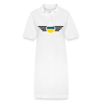 T-shirt d’élégance de l’Ukraine - Robe polo bio PAIGER Stanley/Stella Femme - blanc - Devant