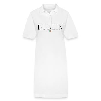 Ich liebe Dublin - Stanley/Stella Frauen Bio-Polokleid PAIGER - Weiß - Vorne