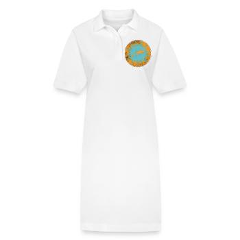 "Baleares spain" (beidseitig bedruckt!) - Stanley/Stella Frauen Bio-Polokleid PAIGER - Weiß - Vorne
