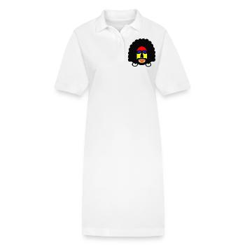 Mr. Curly - Stanley/Stella PAIGER Organic Women’s Polo Dress - white - Front