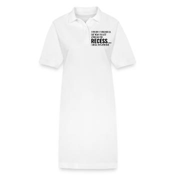 Travail Mèmes Bureau-Humour Lieu De Travail Drôle - Robe polo bio PAIGER Stanley/Stella Femme - blanc - Devant