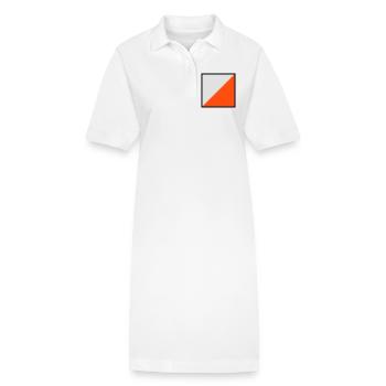 écran d'orientation - Robe polo bio PAIGER Stanley/Stella Femme - blanc - Devant