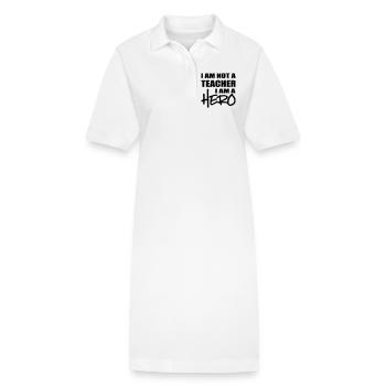 Lehrer - Stanley/Stella Frauen Bio-Polokleid PAIGER - Weiß - Vorne