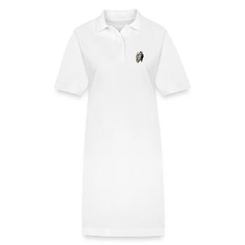 Bunt Specht Shirt Geschenk Vogel Natur Tier Nektar - Stanley/Stella Frauen Bio-Polokleid PAIGER - Weiß - Vorne