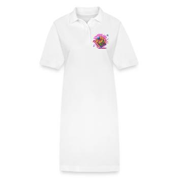 Schlager Fan Schlager Music Musique Jukebox Statement - Robe polo bio PAIGER Stanley/Stella Femme - blanc - Devant
