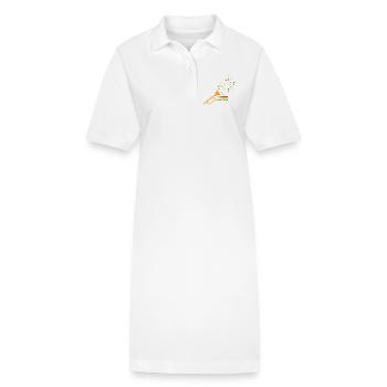 Trompette Underground Soundsystem - Robe polo bio PAIGER Stanley/Stella Femme - blanc - Devant