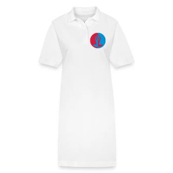 Yoga / Yogi / Bouddhisme / Bouddhiste - Robe polo bio PAIGER Stanley/Stella Femme - blanc - Devant
