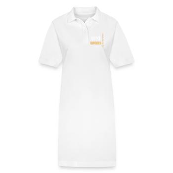 Skoliose Wirbelsäule Rücken Krankheit Geschenk - Stanley/Stella Frauen Bio-Polokleid PAIGER - Weiß - Vorne