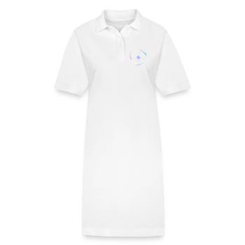 Elektronen umkreisen das Atom - Stanley/Stella Frauen Bio-Polokleid PAIGER - Weiß - Vorne