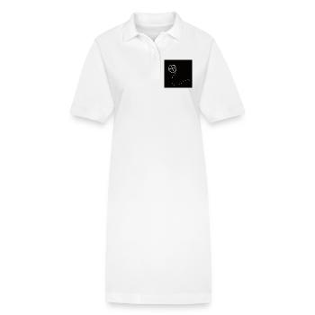 Masque de géocaching - Robe polo bio PAIGER Stanley/Stella Femme - blanc - Devant