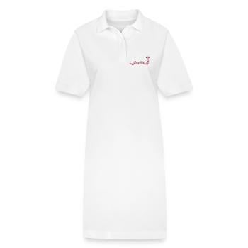Ver de terre *** vierge - Robe polo bio PAIGER Stanley/Stella Femme - blanc - Devant