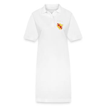 Lorraine - Stanley/Stella Frauen Bio-Polokleid PAIGER - Weiß - Vorne