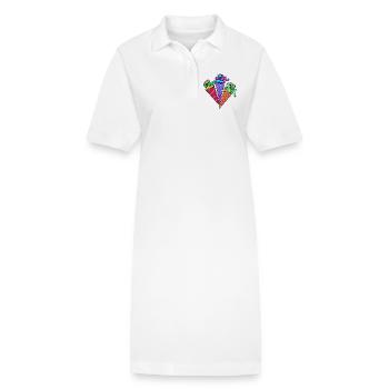 Sac d’école Début de l’école - Robe polo bio PAIGER Stanley/Stella Femme - blanc - Devant