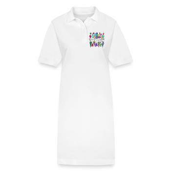 Schule Schultag Schulanfang Schulstart Lernen - Stanley/Stella Frauen Bio-Polokleid PAIGER - Weiß - Vorne