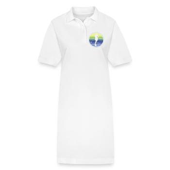 Hippocampe - Robe polo bio PAIGER Stanley/Stella Femme - blanc - Devant