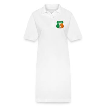 Cork Ireland Coat of Arms Flags Design - Stanley/Stella PAIGER Organic Women’s Polo Dress - white - Front