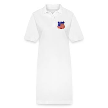 Dallas USA United States Wappen Flaggen - Stanley/Stella Frauen Bio-Polokleid PAIGER - Weiß - Vorne
