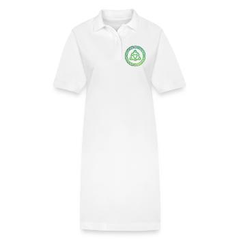 Nœud celtique - Robe polo bio PAIGER Stanley/Stella Femme - blanc - Devant